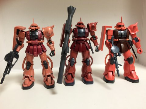 HGUC シャア専用ザクⅡ、ガンダムG40 (Industrial Design